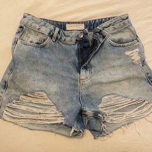 Top shop “mom” denim shorts